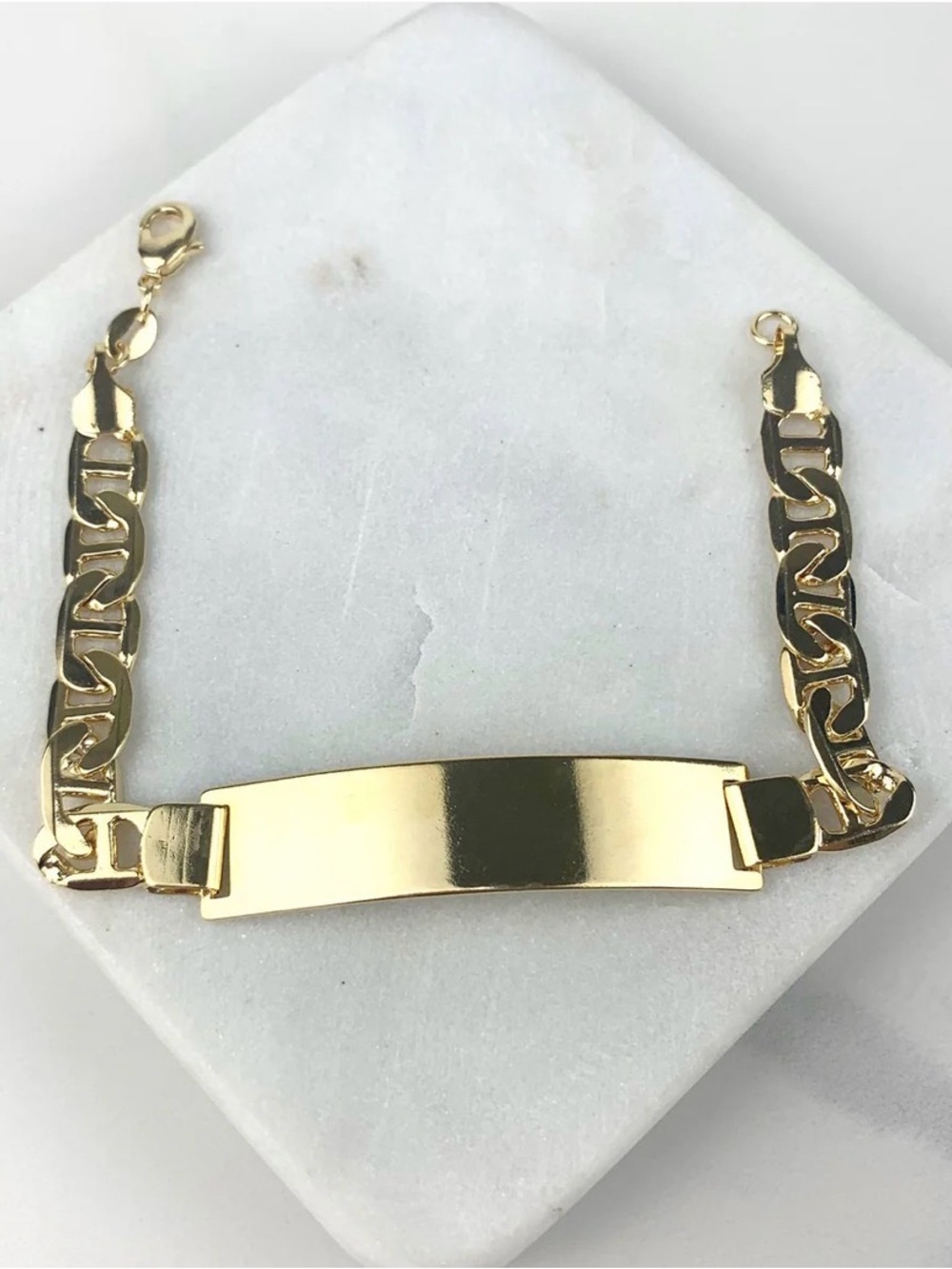 Cuban Link ID Bracelet (Gold tone)